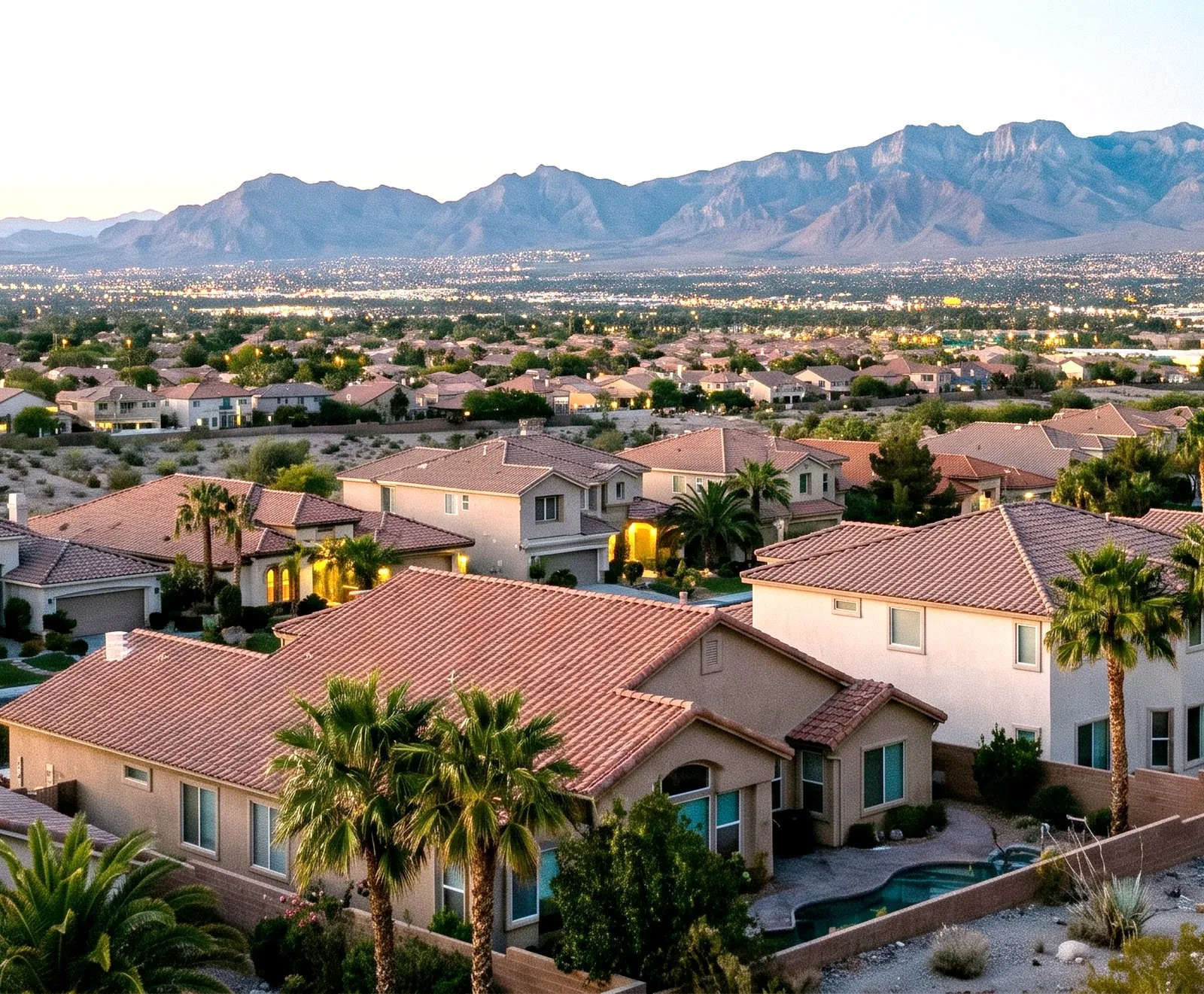 Rooftops across the Las Vegas valley, water damage restoration company in Las Vegas
